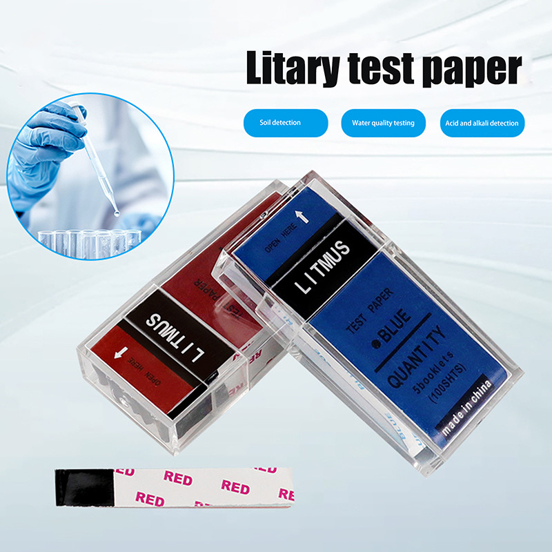 Ph Strip Test - 100 스트립/박스 PH 테스트 스트립 빨간색/파란색
