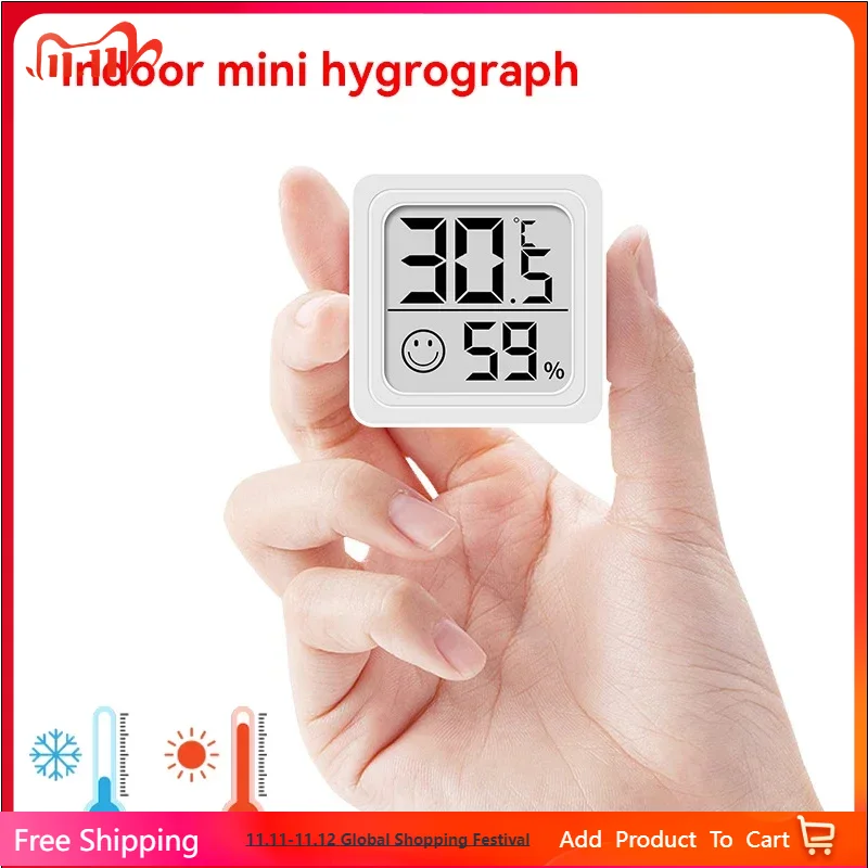 Weather Station Indoor - 2025년 신형 미니 LCD 디지털 온습도계