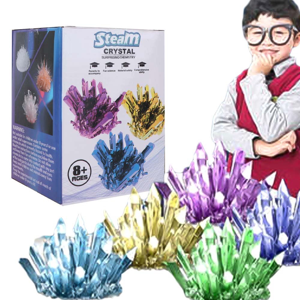 Crystal Growing Kit - 크리스탈 성장 과학 키트, 색깔이 있는