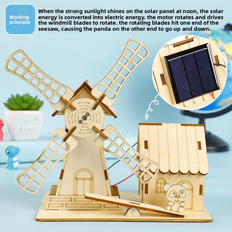 Science Max - 태양열 풍차집, 어린이용 DIY 수제 조립