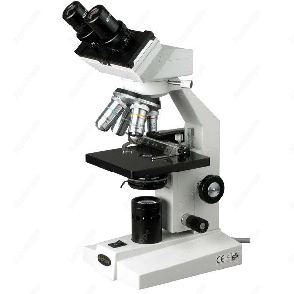 Amscope Microscope Compound 40X-1000X - AmScope B100 시리즈 생물학적 쌍안 복합