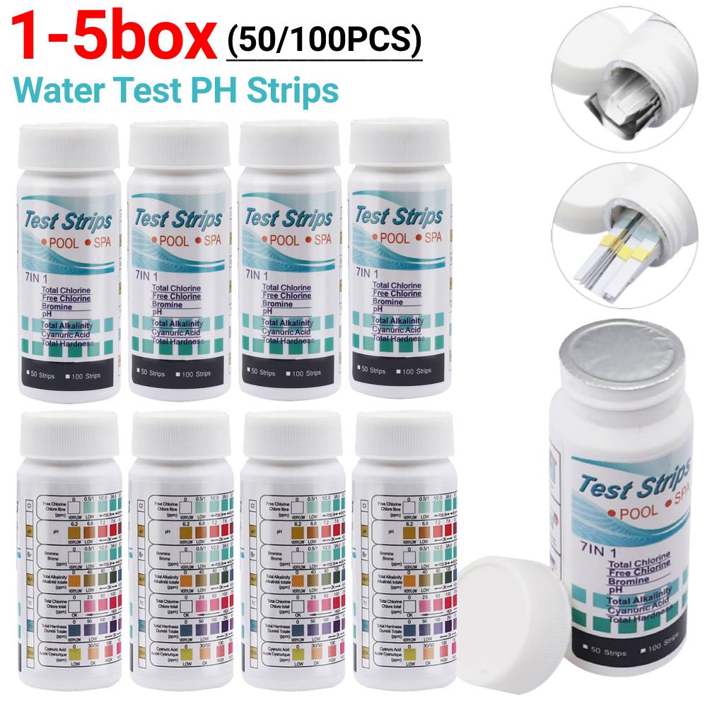 50/100PCS 물 테스트 PH 스트립 7-in-1  - Ph Strip Test 리뷰 및 가격