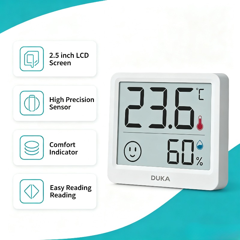 DUKA Atuman 2.5 인치 LCD 전자 디지털  - Weather Station Indoor 리뷰 및 가격