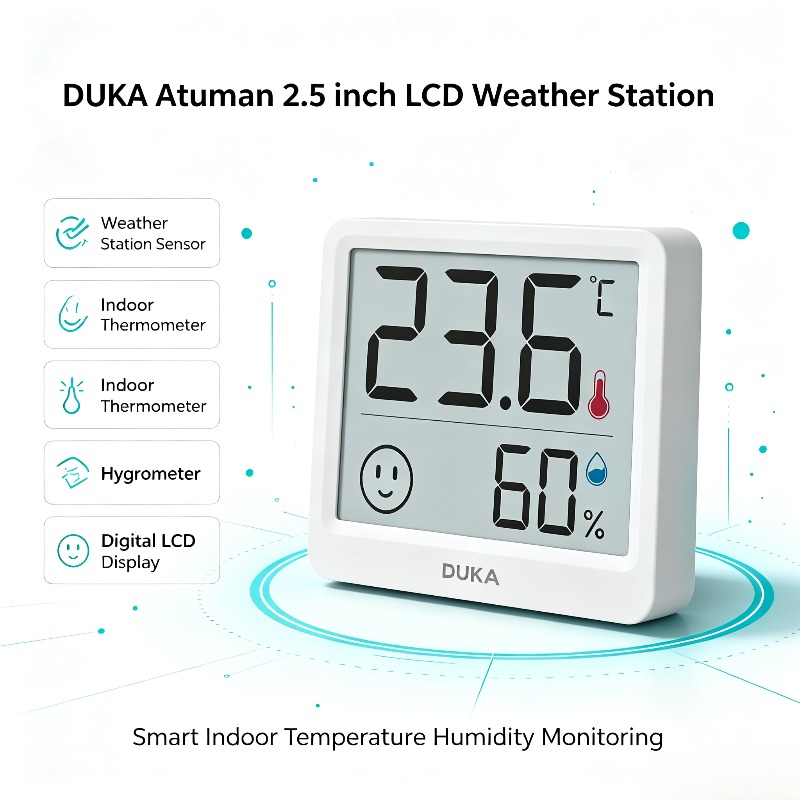 DUKA Atuman 2.5 인치 LCD 전자 디지털  - Weather Station Indoor 리뷰 및 가격