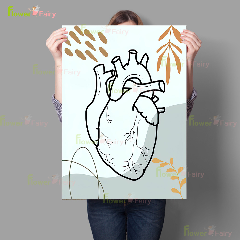 인간 해부학 과학 뇌 보육 생물학 포스터 벽 아트 캔버 - Science Nursery 리뷰 및 가격