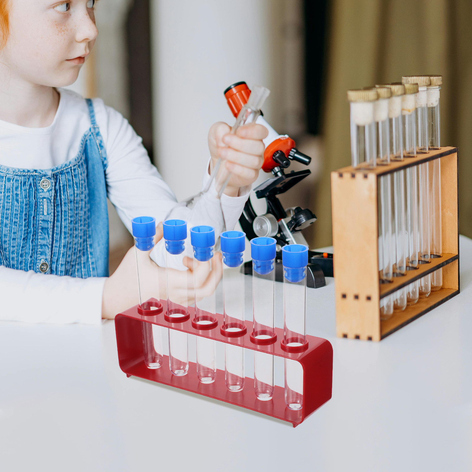 1세트 과학 시험관 투명 플라스틱 실험관 표준 크기 캡 - Science Kit 리뷰 및 가격