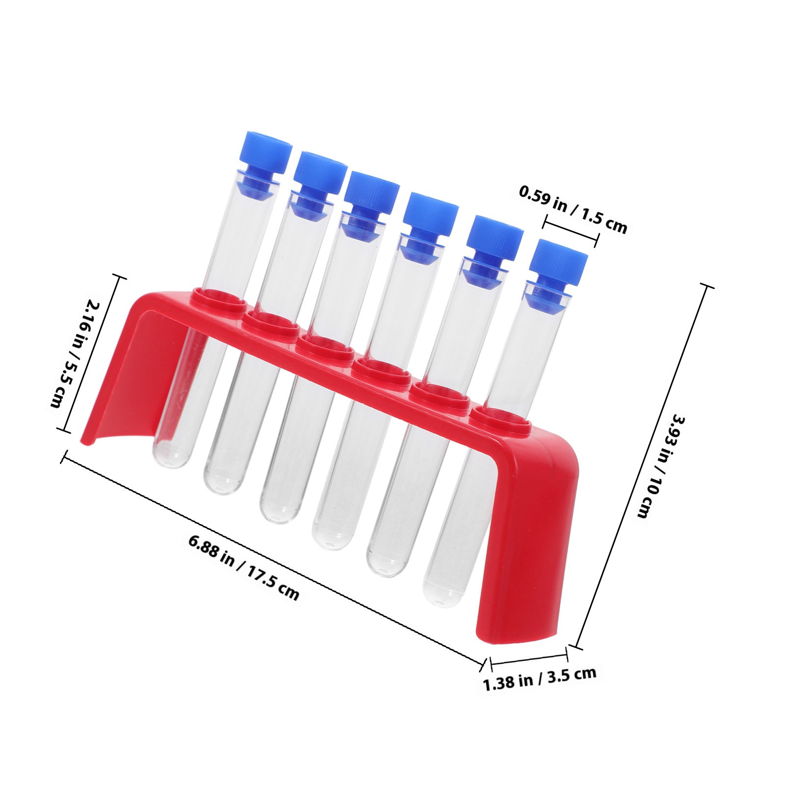 6Pcs 과학 실험 세트 플라스틱 테스트 튜브 홀더 랙 - Science Kit 리뷰 및 가격