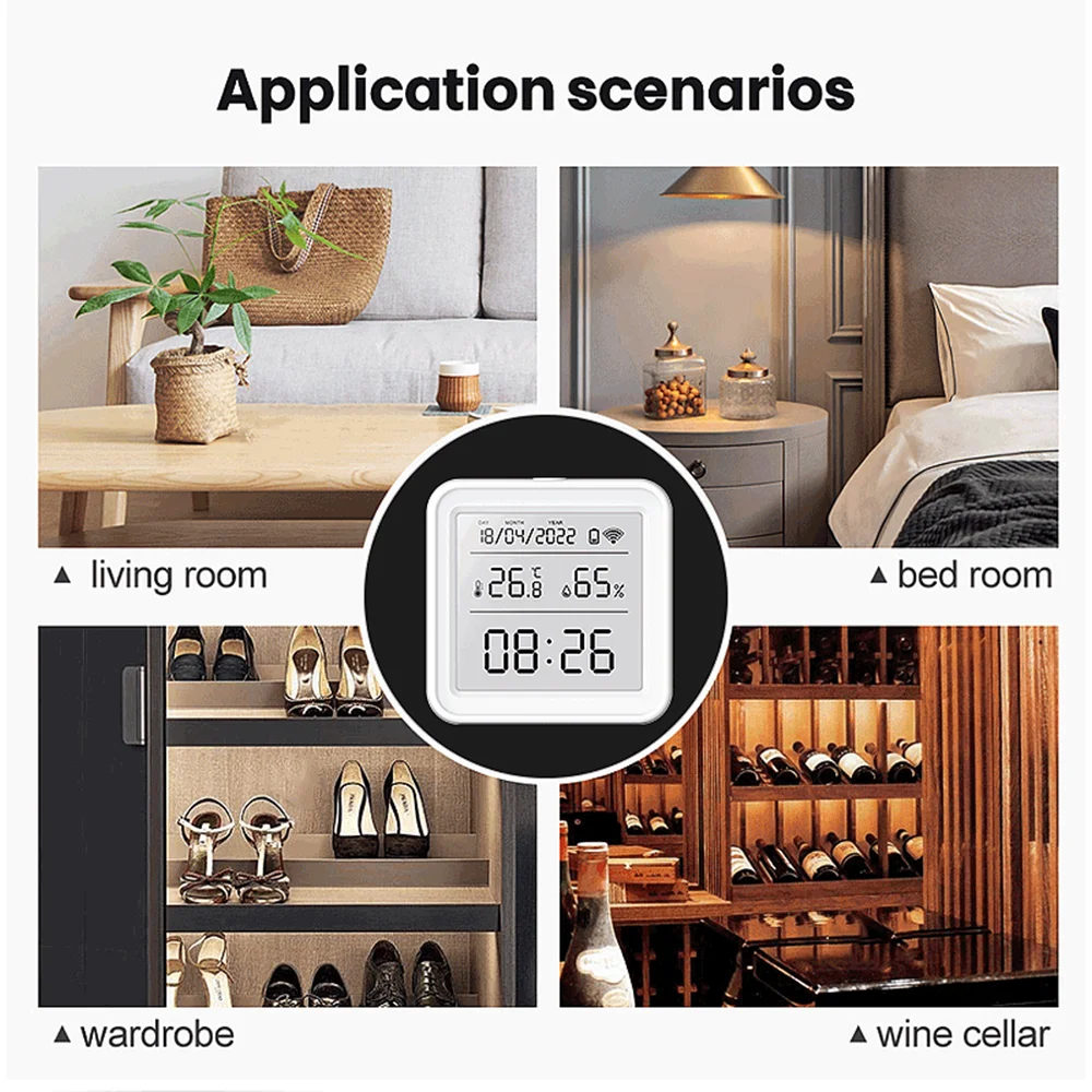 Tuya Zigbee WiFi 온도 습도 센서 습도계  - Weather Station Indoor 리뷰 및 가격