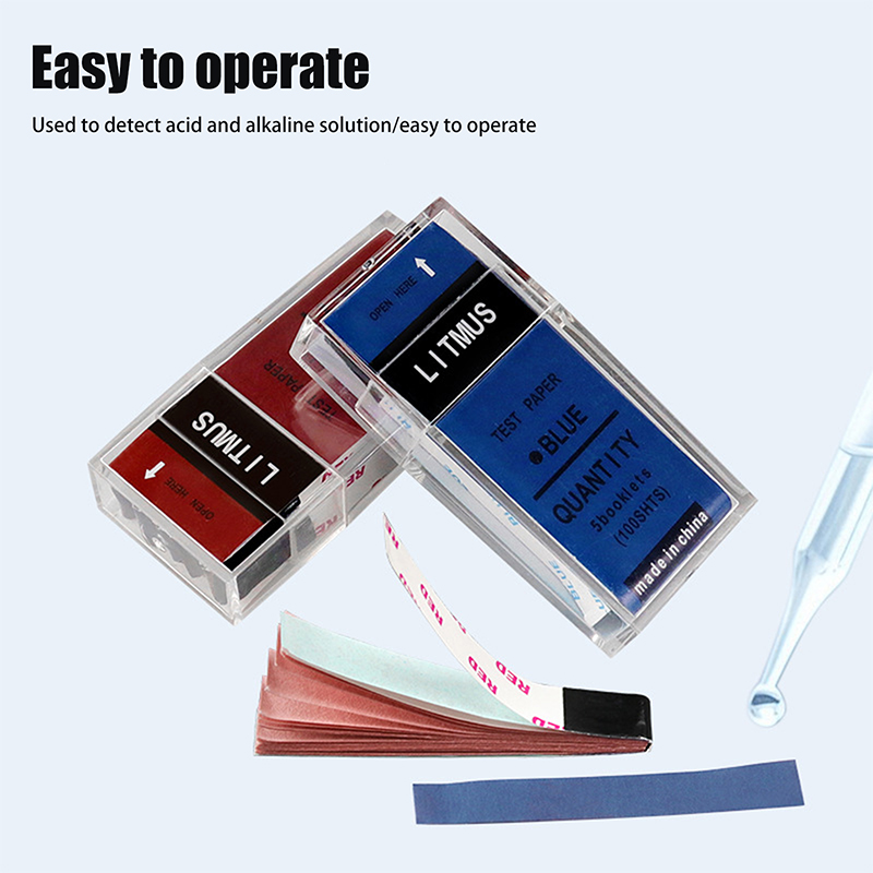 100개입/박스 PH 테스트 스트립 빨간색/파란색 리트 - Ph Strip Test 리뷰 및 가격