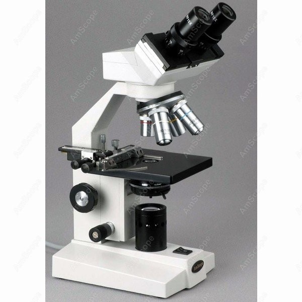 AmScope B100 시리즈 생물학적 쌍안 복합 현미 - Amscope Microscope Compound 40X-1000X 리뷰 및 가격
