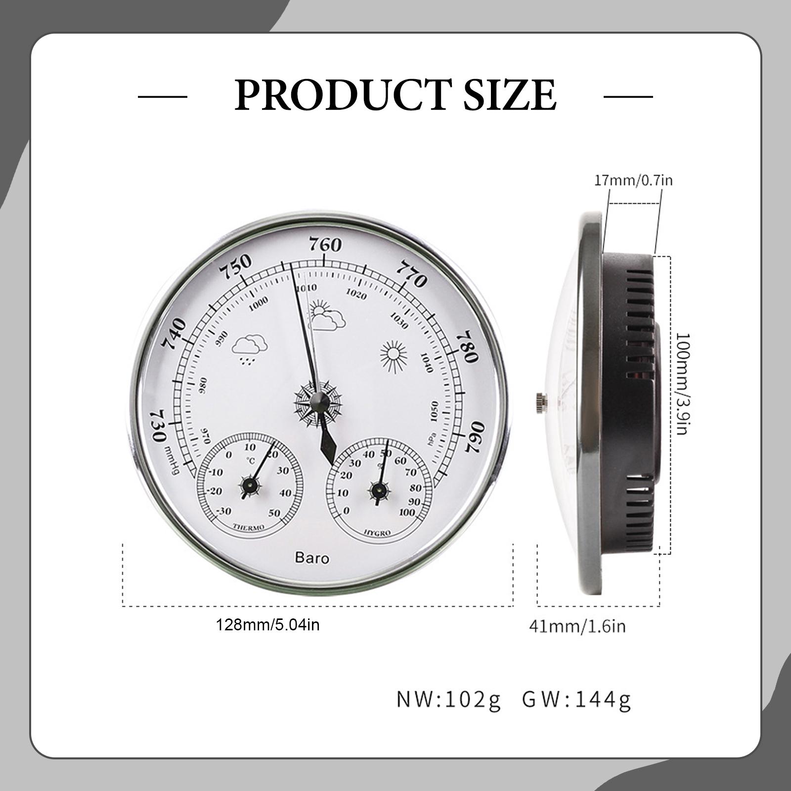 클래식 아날로그 기압계 온도계 습도계 벽걸이형 온습도  - Barometer Analog Classic 리뷰 및 가격